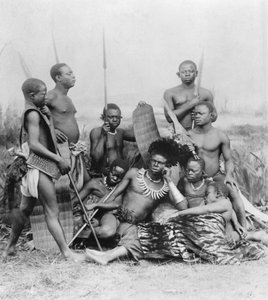 Warriors, Belgian Congo, 1894